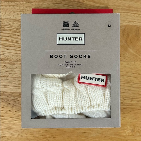 HUNTER Original Short Cable Knit Boot Liner Socks - Picture 8 of 8